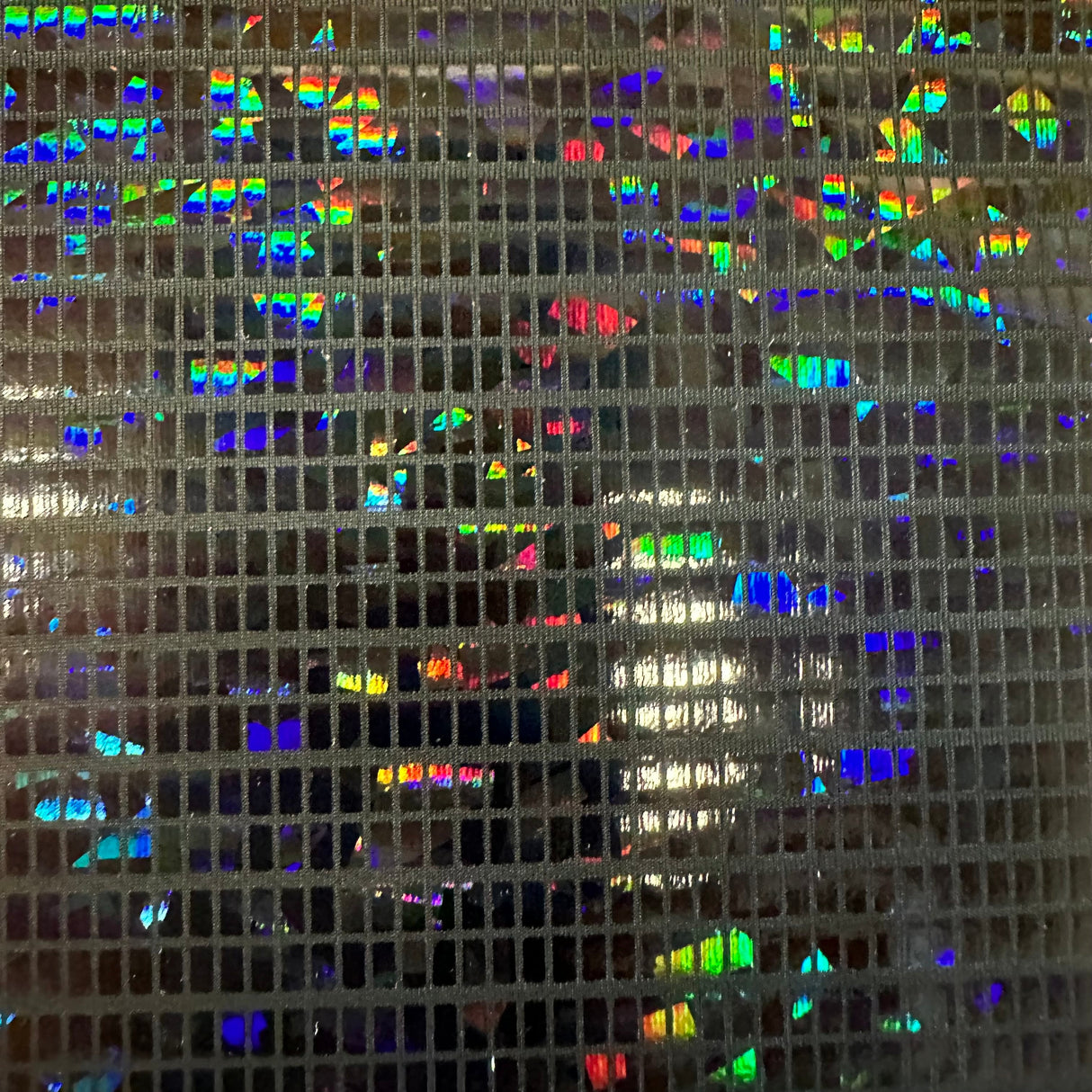 Hologram Foil Polyester Spandex Fabric 60"