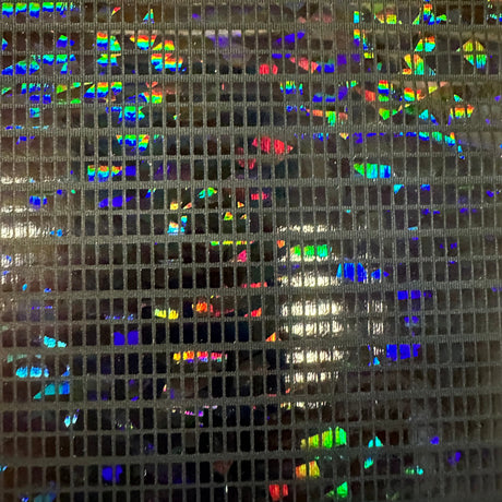Hologram Foil Polyester Spandex Fabric 60"