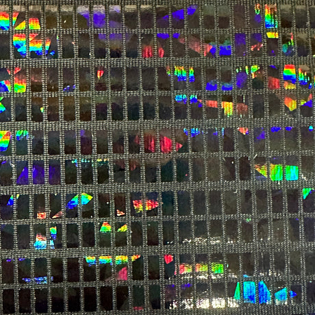 Hologram Foil Polyester Spandex Fabric 60"
