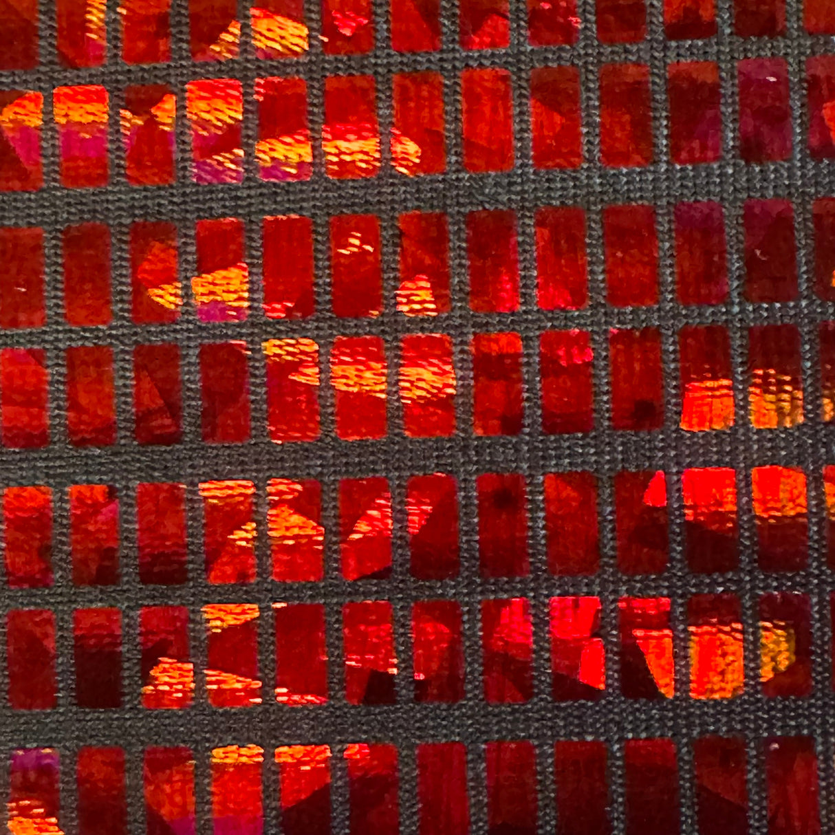 Hologram Foil Polyester Spandex Fabric 60"