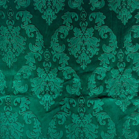 Velvet Upholstery Fabric Damask Embossed