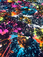 Printed Nylon Spandex Color Splash Rainbow