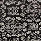 Bandana Paisley Print Nylon Spandex Fabric - Paisley Print, 60" Width (1 Yard)
