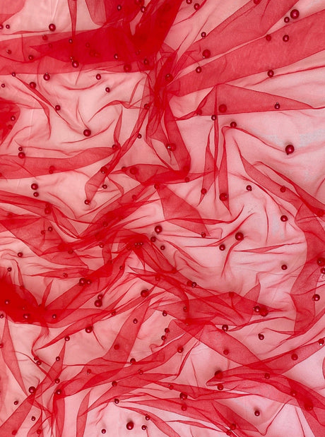 Red Pearl Tulle