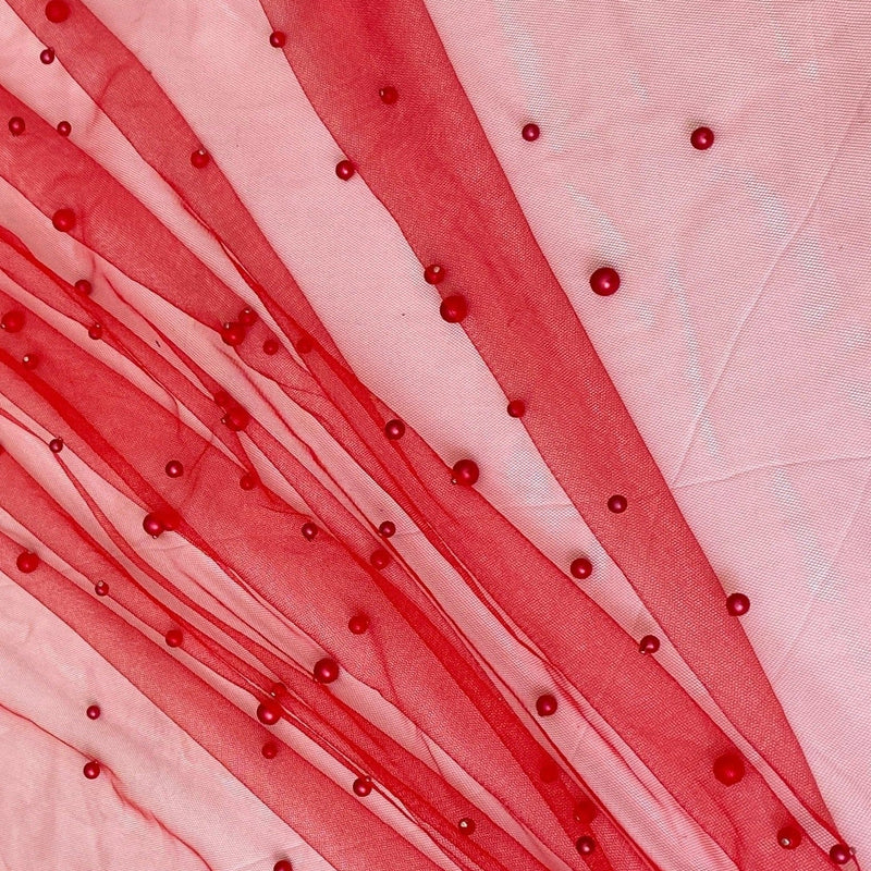 Red Pearl Tulle
