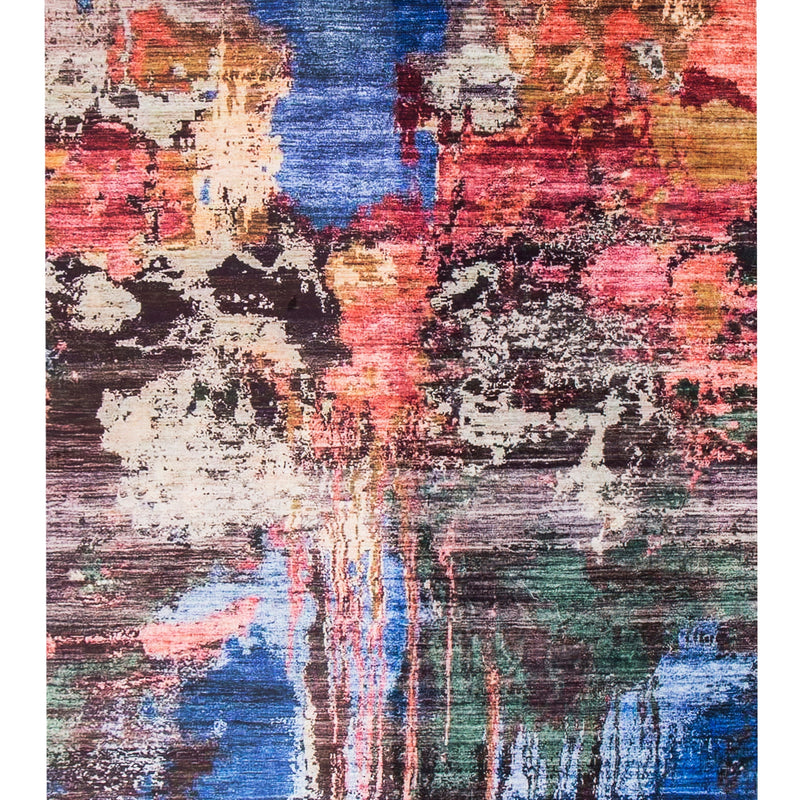 Shah-20 Polyester Fabric - Foldable Anti-Slip Area Rug, Machine Made, 5' X 8' (1 Piece)