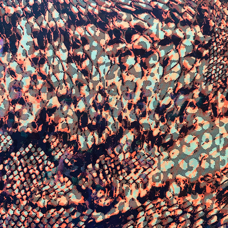 Polyester Spandex Fabric Illusion Snake 60"