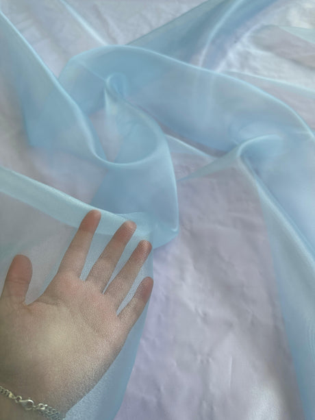 Crystal Organza Baby Blue