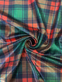 Red And Green Plaid Mystique Spandex Fabric - Red And Green Plaid, 36" X 60" (1 Yard)