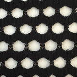 Poly Span Pentagon Fishnet Fabric 60" Black White