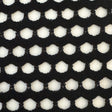 Poly Span Pentagon Fishnet Fabric 60" Black White