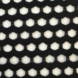 Poly Span Pentagon Fishnet Fabric 60" Black White