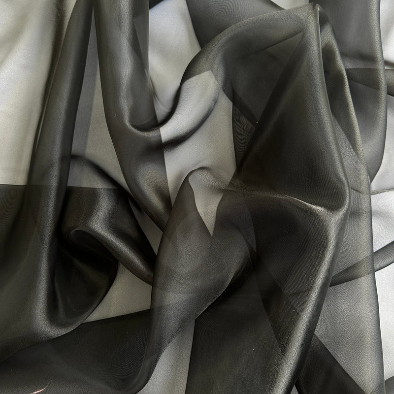 Black Crystal Organza