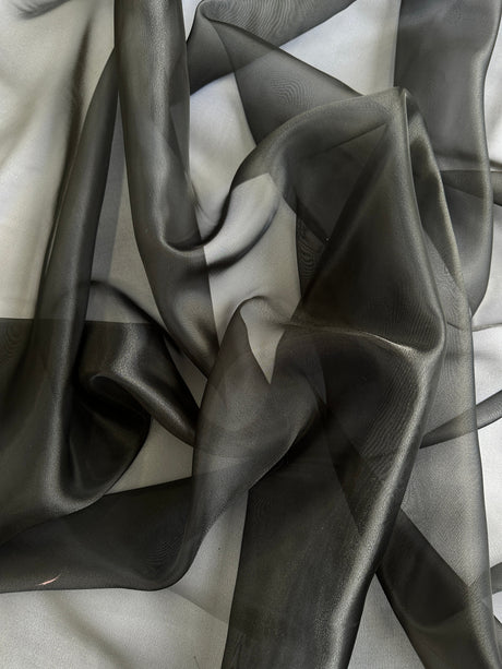 Black Crystal Organza