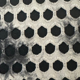 Poly Span Pentagon Fishnet Fabric 60" Black White