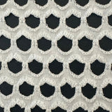 Poly Span Pentagon Fishnet Fabric 60" Black White