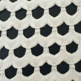 Poly Span Pentagon Fishnet Fabric 60" Black White