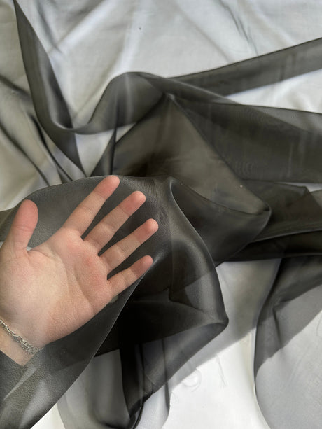 Black Crystal Organza