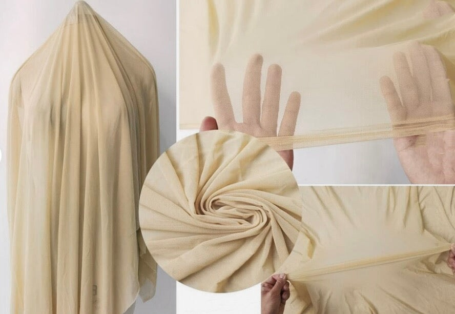 Light Nude 4-Way Stretch Power Mesh