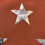 Power Mesh Star Hologram Foil Fabric 60" Width