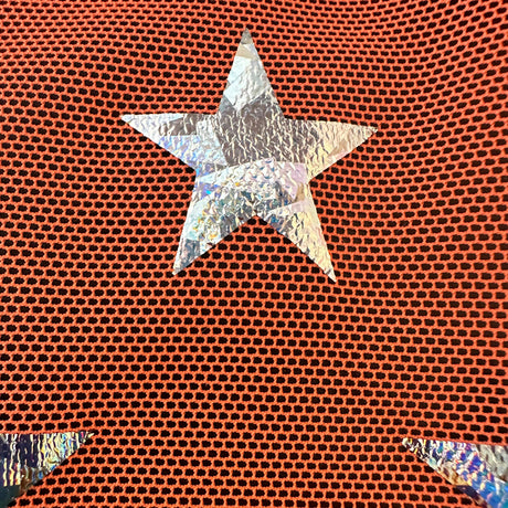 Power Mesh Star Hologram Foil Fabric 60" Width