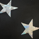 Power Mesh Star Hologram Foil Fabric 60" Width