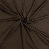 Stretch Micro Suede Knit Fabric - 90% Polyester 10% Spandex, 4-Way Stretch, 60" Width, 165 GSM (1 Yard)