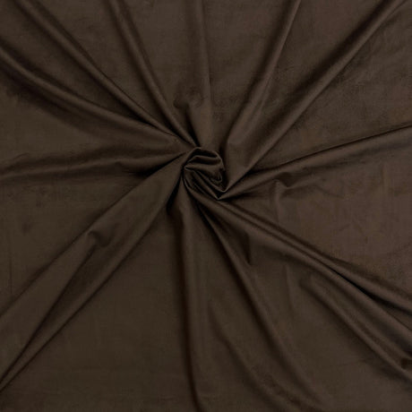 Stretch Micro Suede Knit Fabric - 90% Polyester 10% Spandex, 4-Way Stretch, 60" Width, 165 GSM (1 Yard)