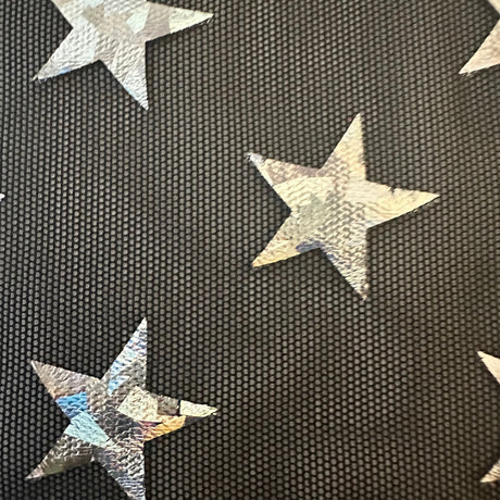 Power Mesh Star Hologram Foil Fabric 60" Width
