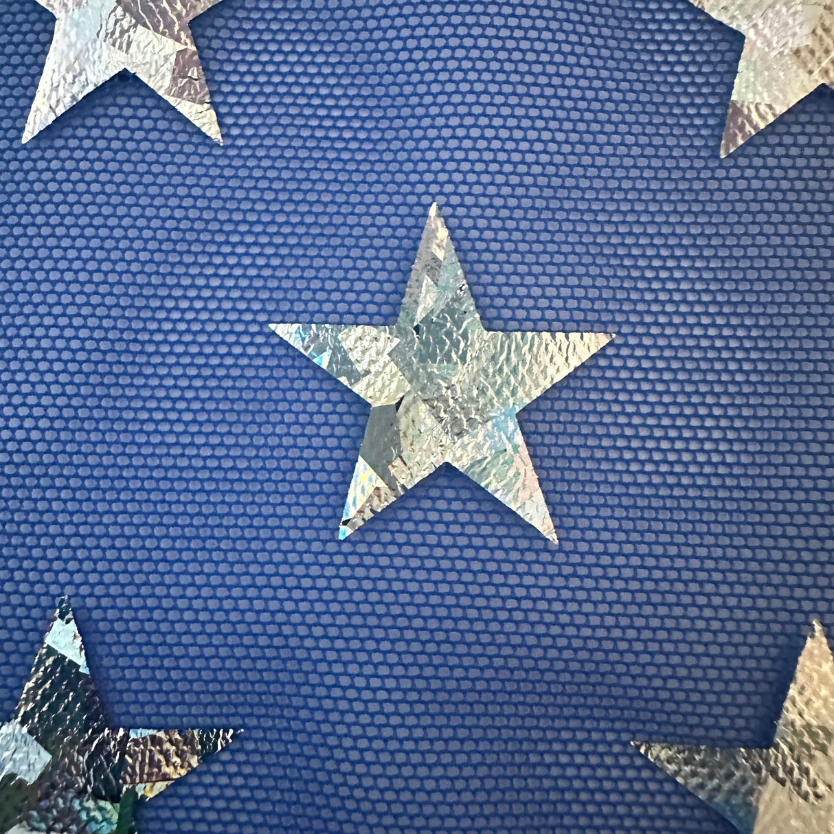 Power Mesh Star Hologram Foil Fabric 60" Width