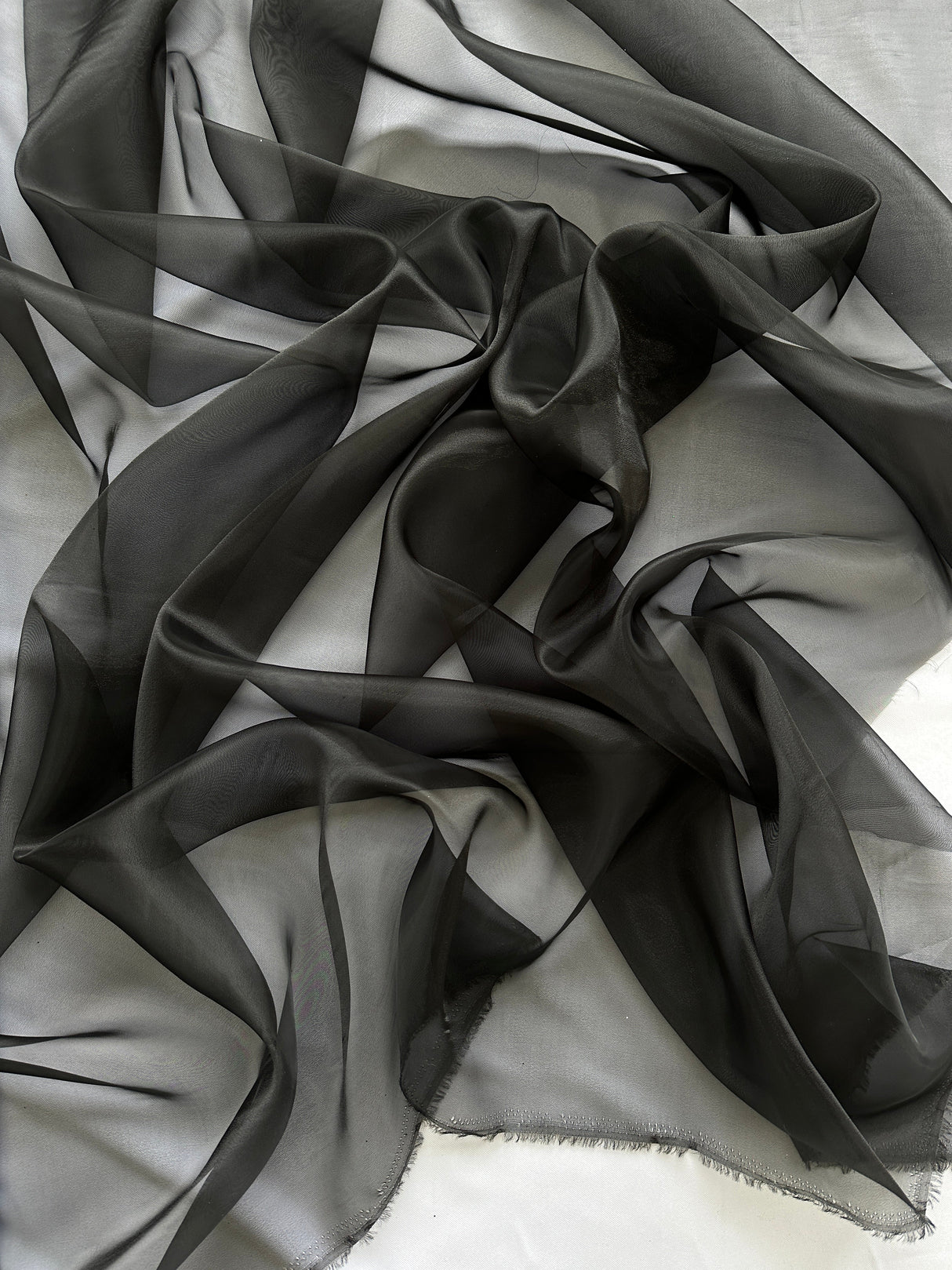 Black Crystal Organza