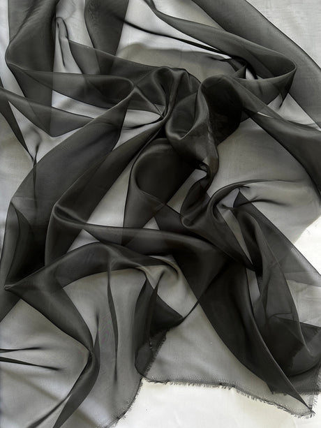 Black Crystal Organza