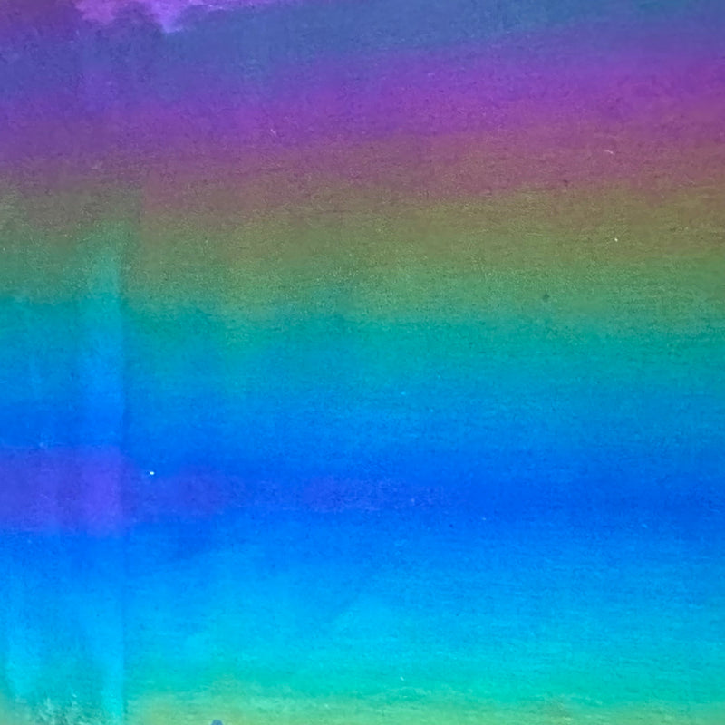 Polyester Rainbow Vinyl Bodre Fabric 60" Multi Color