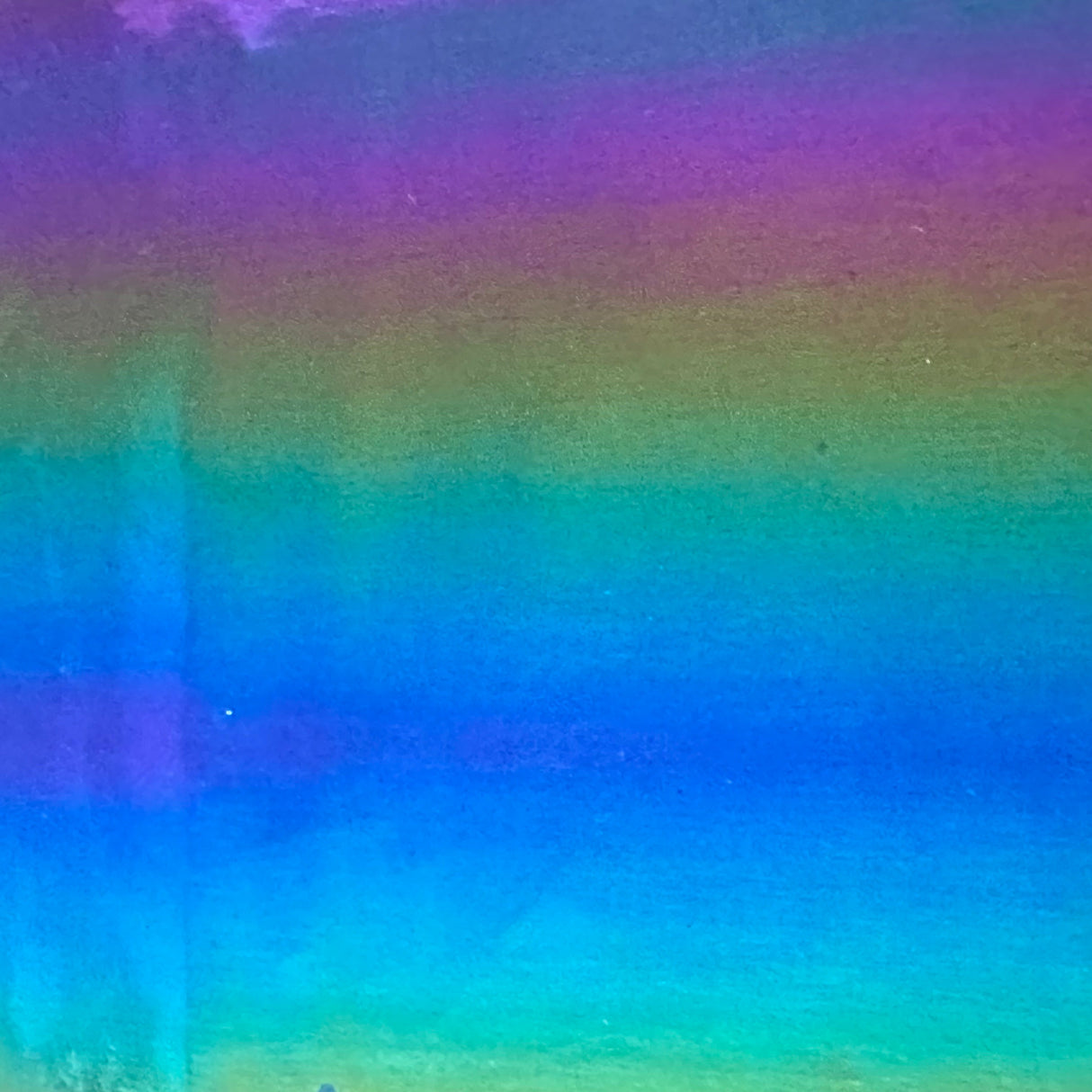 Polyester Rainbow Vinyl Bodre Fabric 60" Multi Color