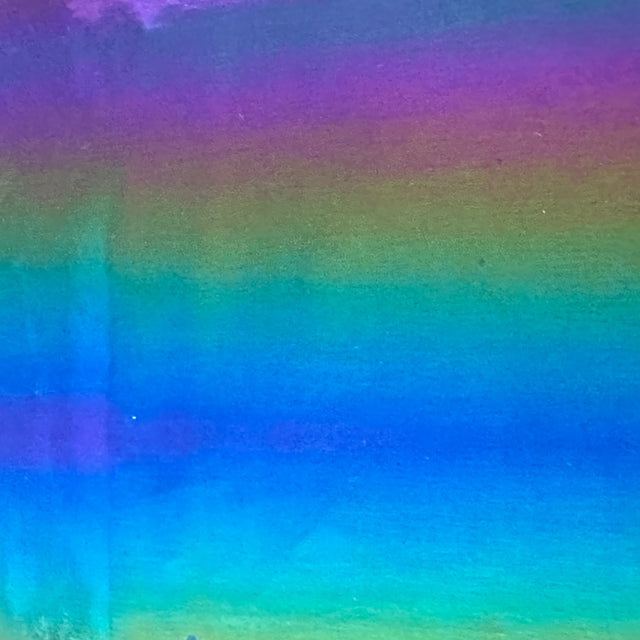 Polyester Rainbow Vinyl Bodre Fabric 60" Multi Color