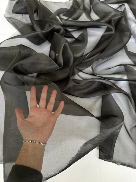 Black Crystal Organza
