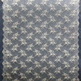 Beaded Chantilly Embroidered Lace Fabric - Eyelash Scallop, Ivory/Off White, 58" Width (3 Yards)