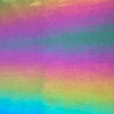 Polyester Rainbow Vinyl Bodre Fabric 60" Multi Color