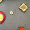 Polyester Tulle Metallic Embroidery Cluster Fabric