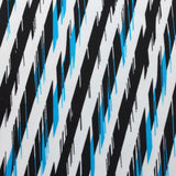 Fast Stripe Nylon Spandex Fabric - Black And White Stripes, 58-60" Width, 4-Way Stretch (1 Yard)
