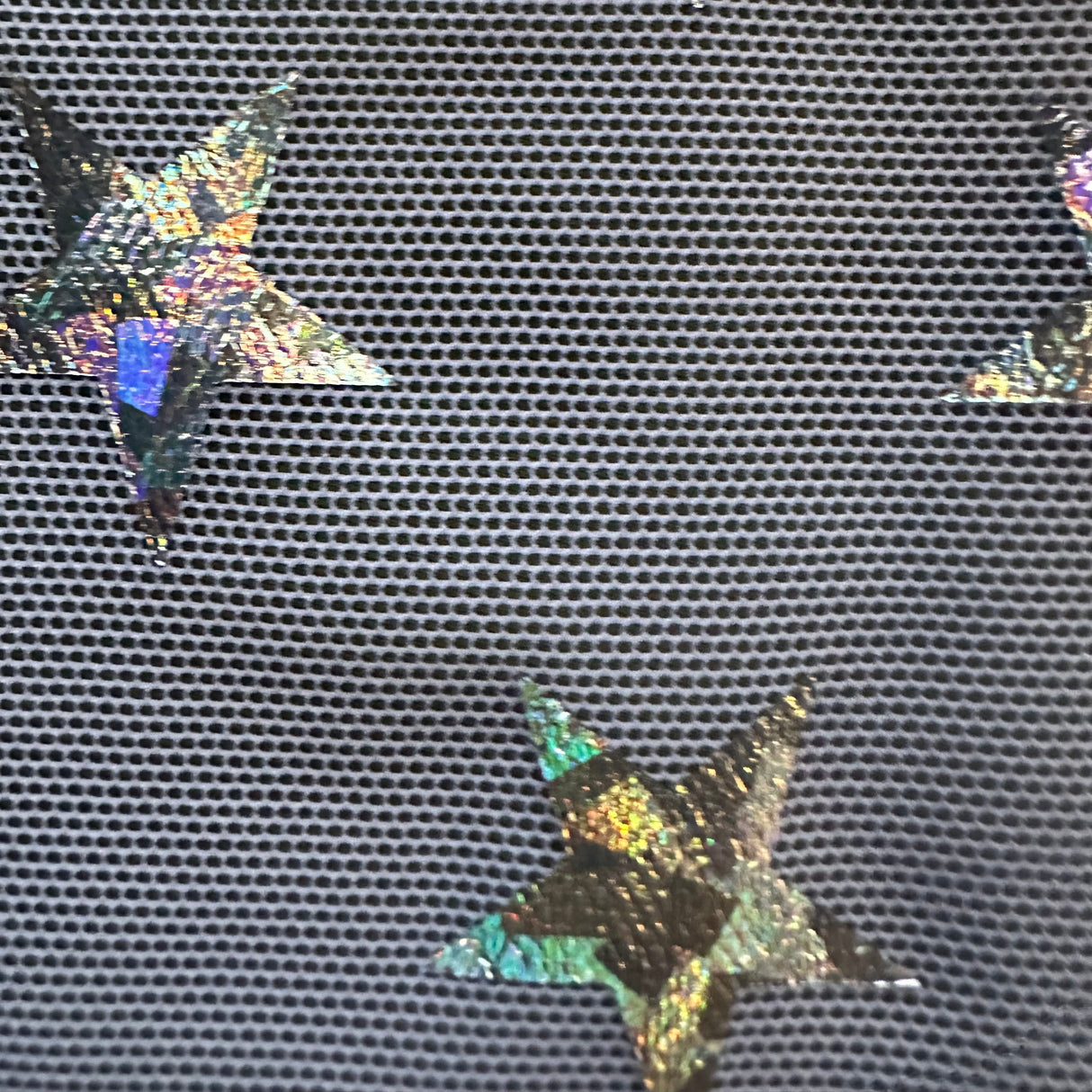 Power Mesh Star Hologram Foil Fabric 60" Width