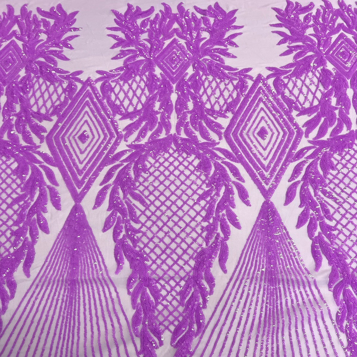 Stretch Sequins Fabric Alpica Geometric