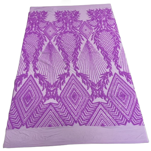 Stretch Sequins Fabric Alpica Geometric