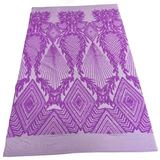 Stretch Sequins Fabric Alpica Geometric