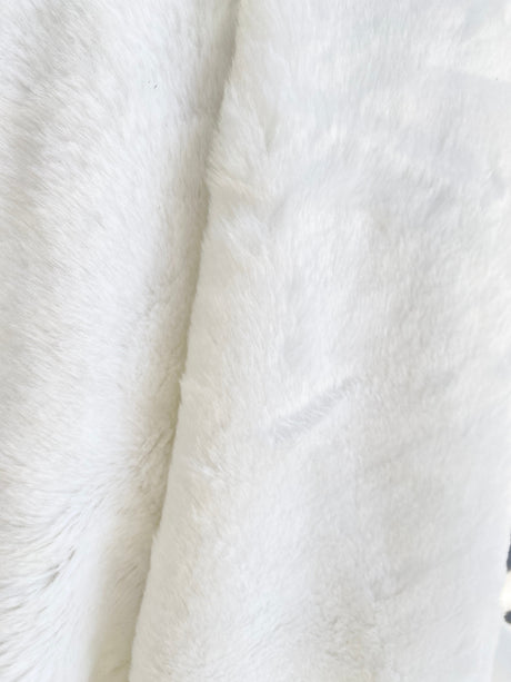 Luxury Faux Fur White Short Pile