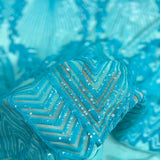 Stretch Sequins Fabric Alpica Geometric
