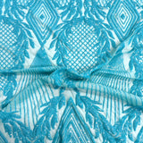 Stretch Sequins Fabric Alpica Geometric