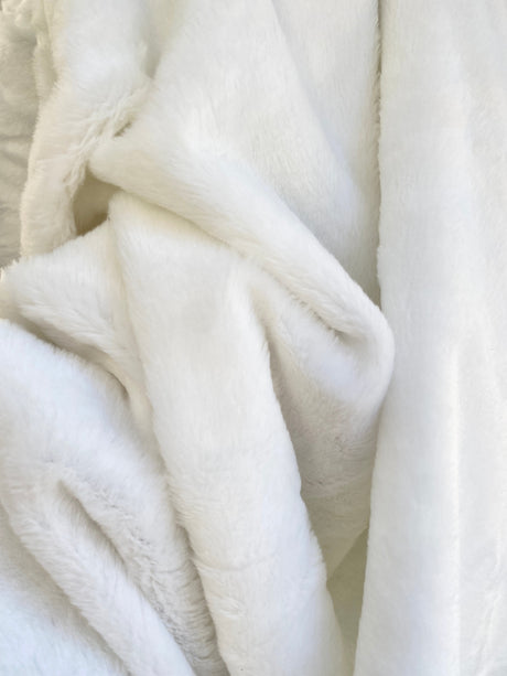 Luxury Faux Fur White Short Pile