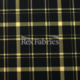 Perfect Plaid Nylon Spandex Fabric - Tartan Plaid Print, Multiple Colors On Black, 58/60" Width, 200 GSM, 4-Way Stretch (1 Yard)