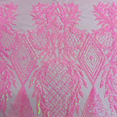 Stretch Sequins Fabric Alpica Geometric